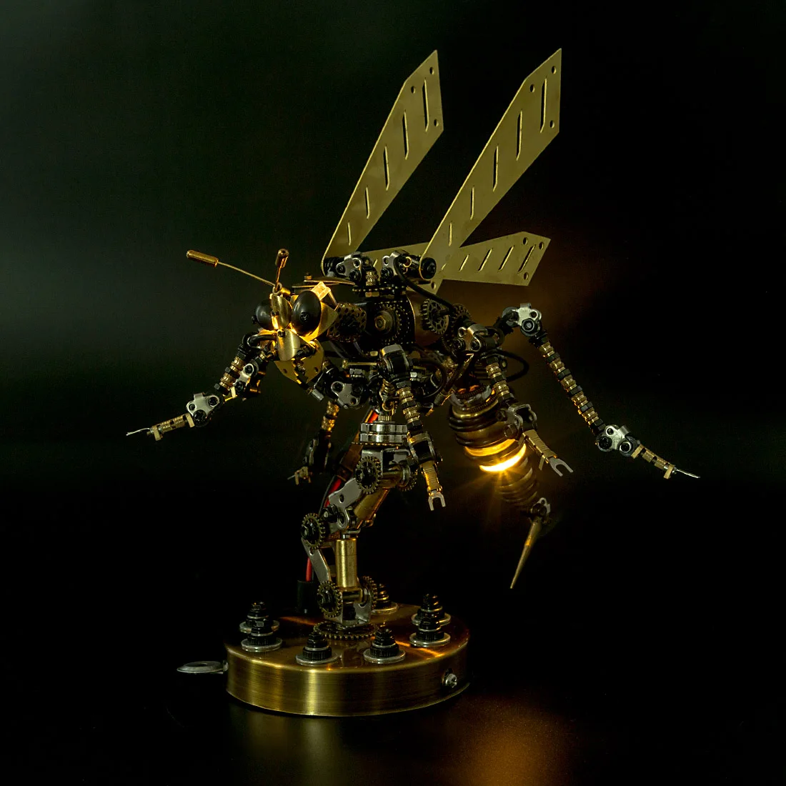 

3D Stainless Steel Insects Puzzle Model Kit DIY Sound Control Mechanical Wasp Assembly Crafts Toy Figures For Children Adult