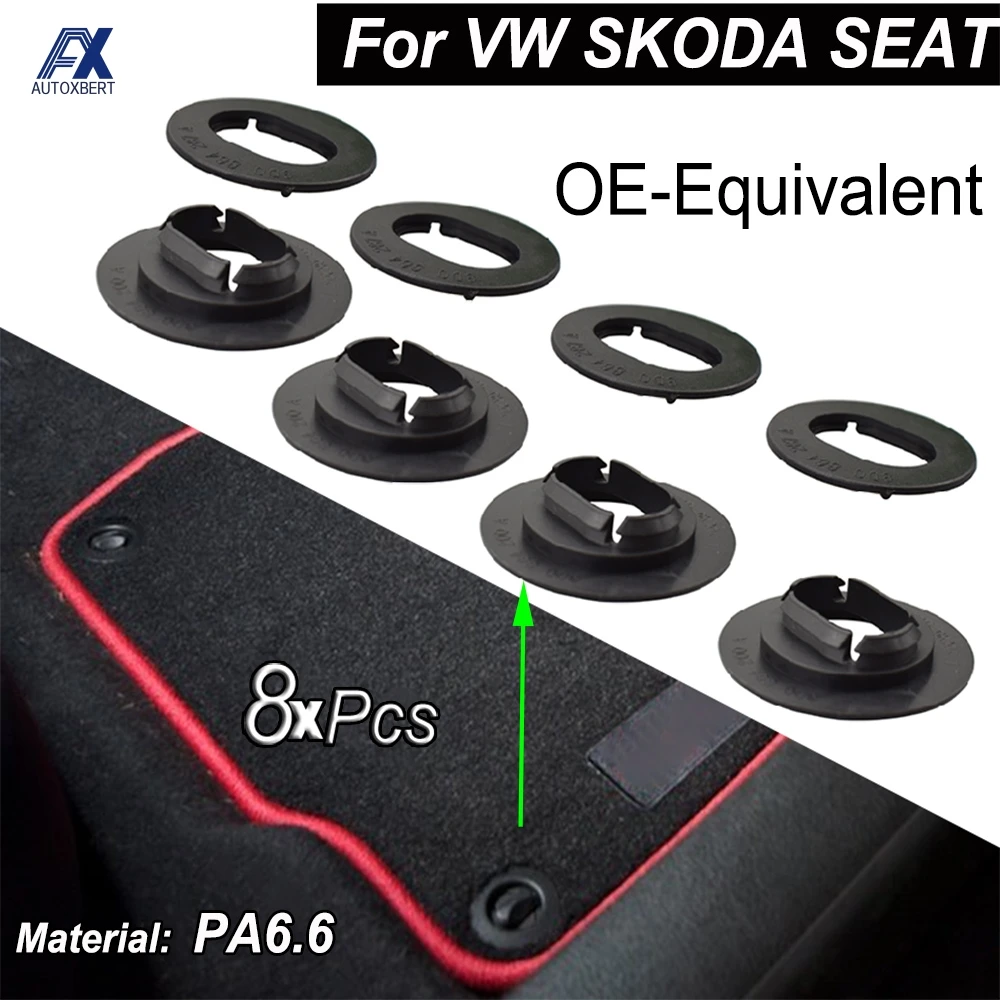 Напольный коврик крепежные зажимы ковер овальные для VW Golf Jetta Eos Seat Leon Mk1 Arosa MII Skoda