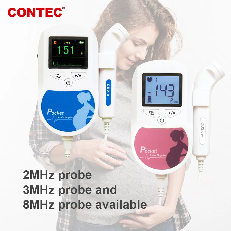 Фетальный допплер CONTEC Baby sound C C1 + гель | Красота и здоровье