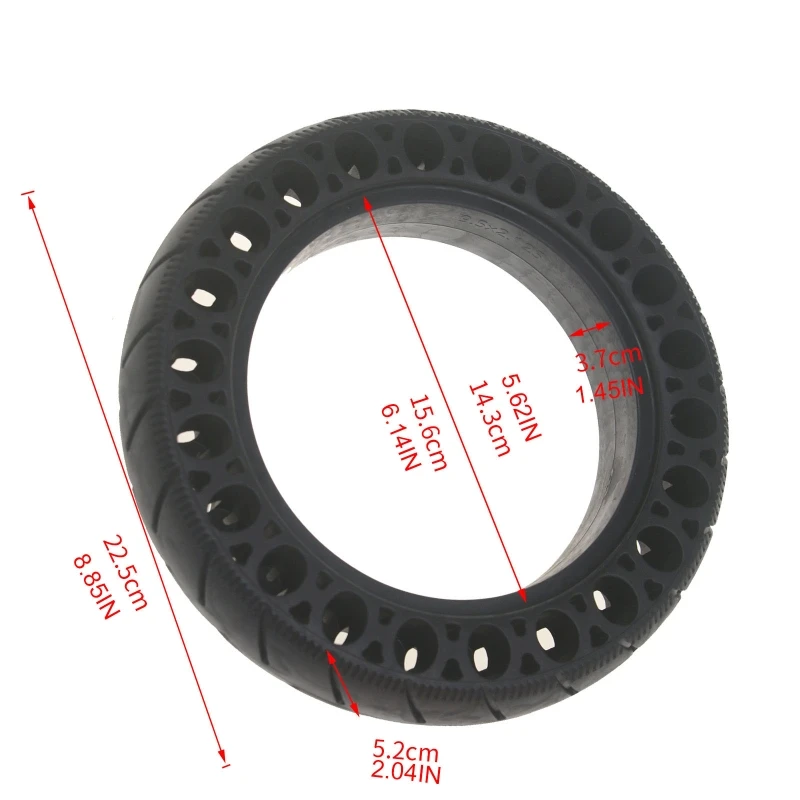 

Electric Scooter 10" Modification Hollow 9.5" Tire Explosion-Proof Durable Tire Replacement Part for M365 Scooter Repair