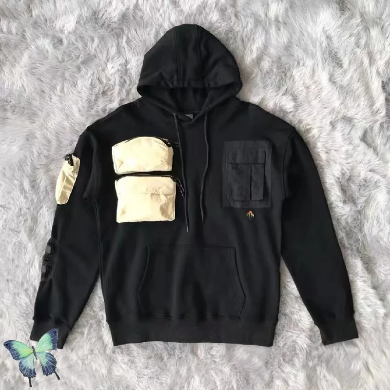 

Уличный костюм для молодых мужчин с вышивкой и несколькими карманами, толстовки с капюшоном Трэвиса Скотта кактуса Джека