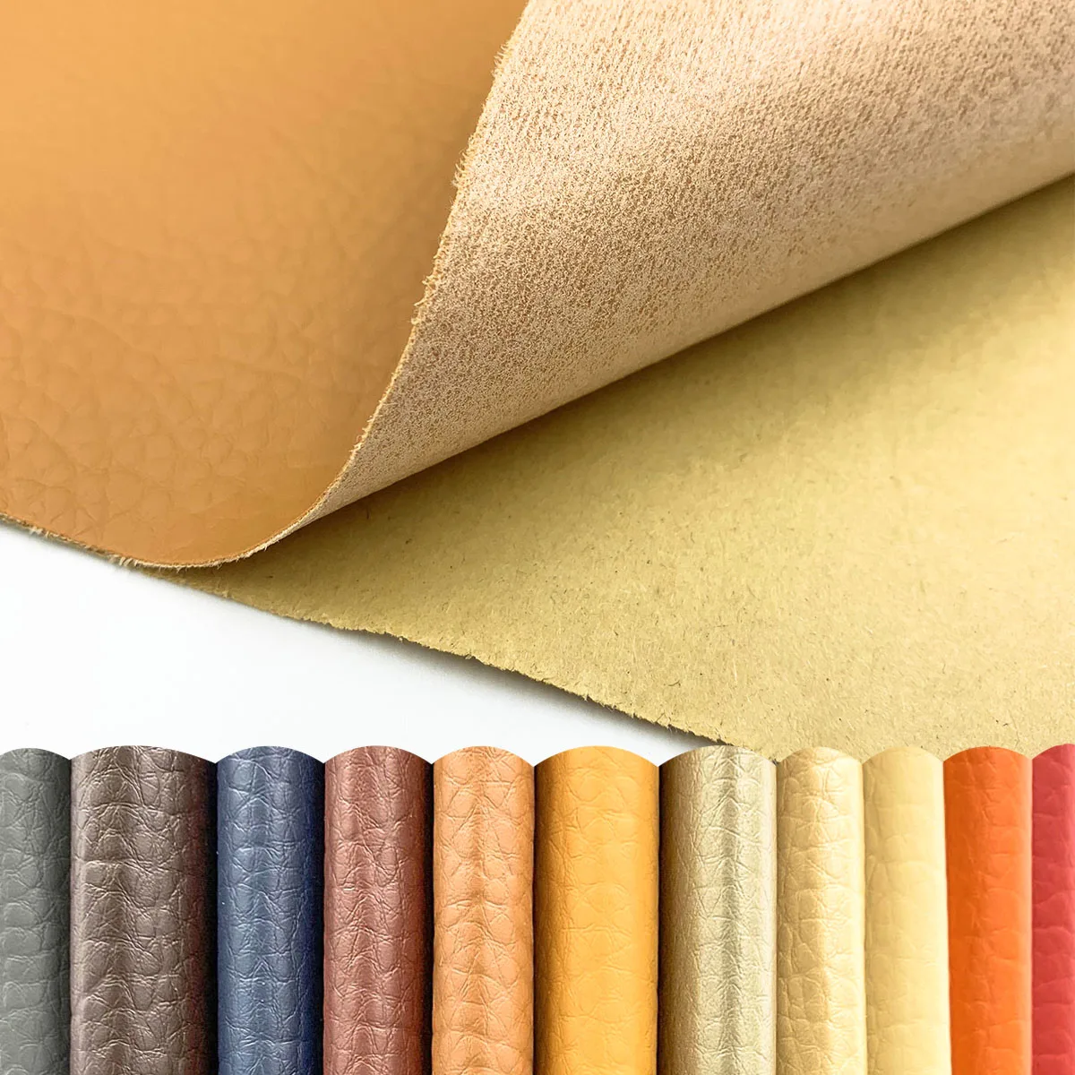 Самоклеящаяся искусственная кожа A5 с узором Личи ткань синтетическая