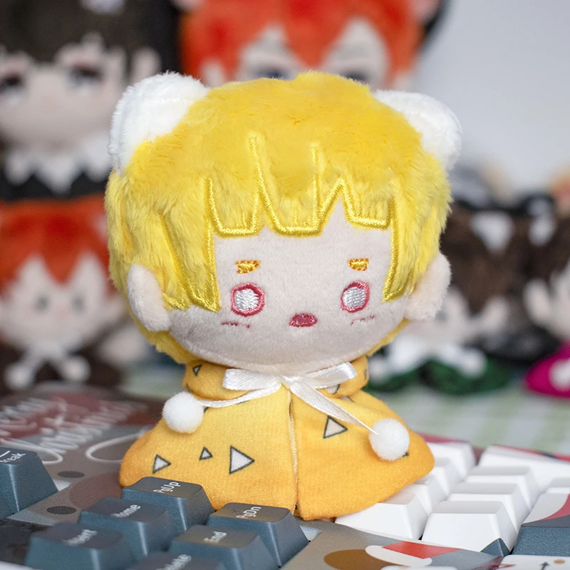 

Anime Demon Slayer Kimetsu no Yaiba Tomioka Giyuu Tanjirou Agatsuma Zenitsu Plush Dolls Keychain Charm Pendant Toys Keyring