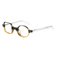 top quality round square acetate glasses frames men women vintage eyeglasses irregular small lens prescription myopia spectacles