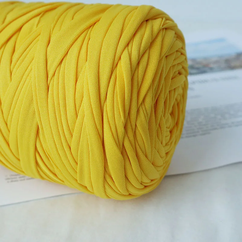 400 г плотная хлопчатобумажная трикотажная пряжа для вязания крючком футболка