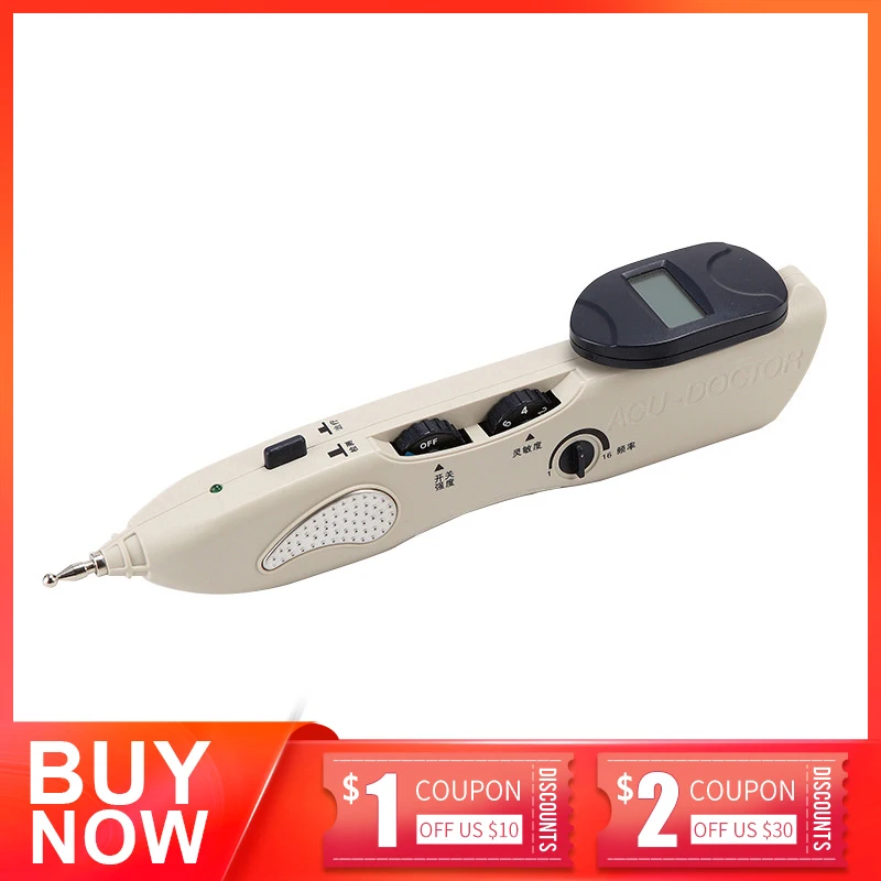 

1 Set Handheld Acupoint Pen Automatic Acupuncture Point Search Muscle Stimulator Device Smart Meridian Pen With Digital Display