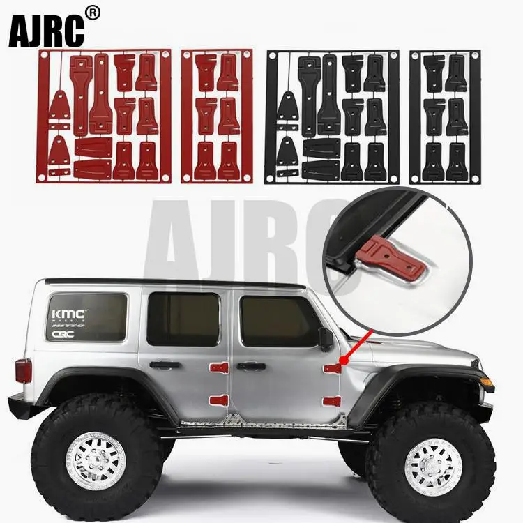 AXIAL AXI03007 SCX10 III металлические петли JEEP Wrangler красный/черный/серебристый цвет
