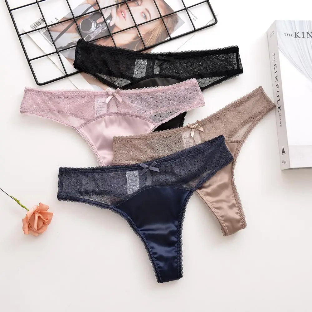 Кружевное атласное женское нижнее белье из хлопка роскошное сексуальное женские