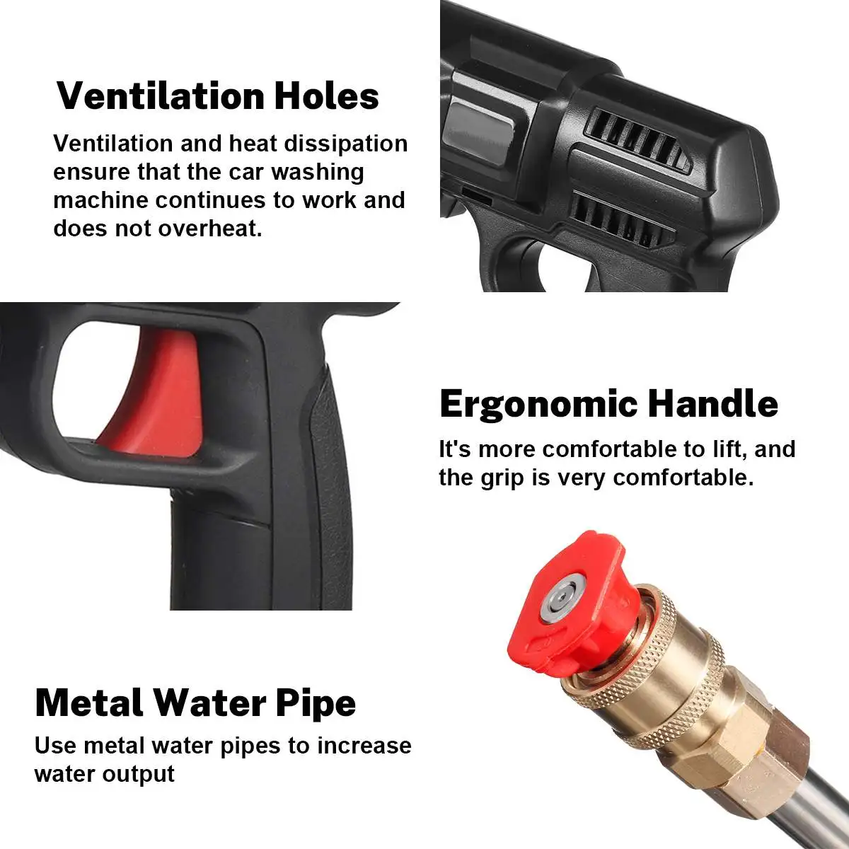 10000mAh Cordless High Pressure Washer Spray Water Gun Car Wash Nozzle Cleaning Machine for Makita 18V Battery | Автомобили и
