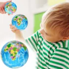 Сжимаемый мяч-антистресс, Карта мира, 63 мм, эластичный мяч, детский мяч-антистресс из пенополиуретана, игрушки для взрослых, фиджет-антистресс