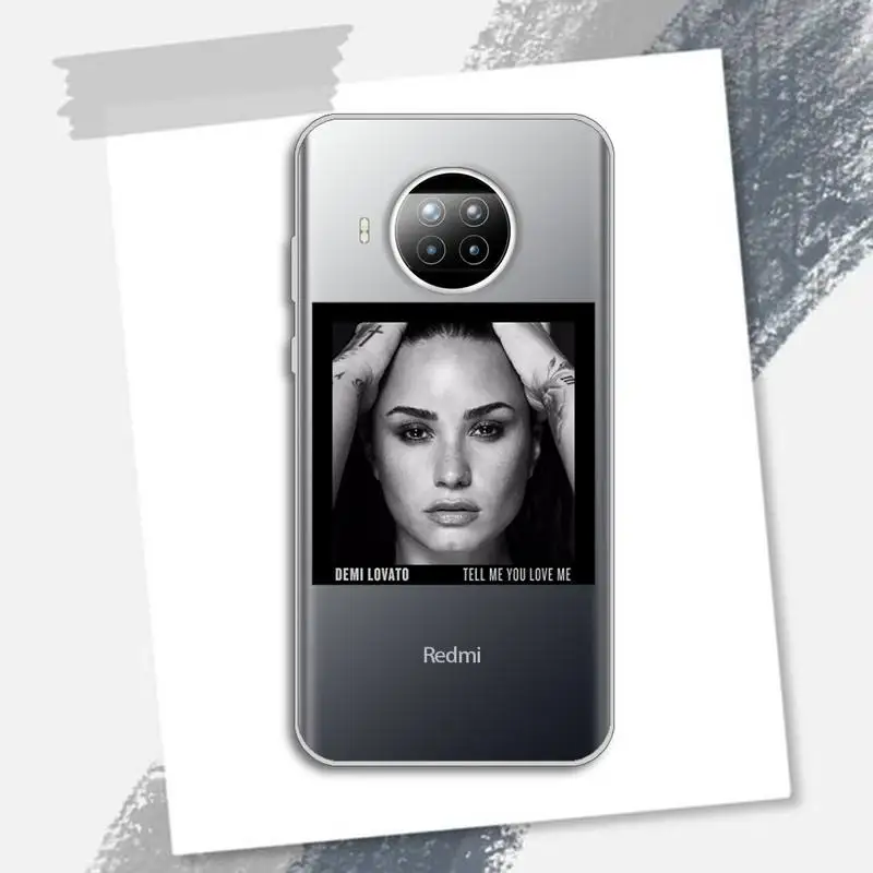 

Demi Lovato Tell Me You Love Me Phone Case Transparent for Xiaomi Redmi note 10 t 8 9 pro lite 11 custom protective shell