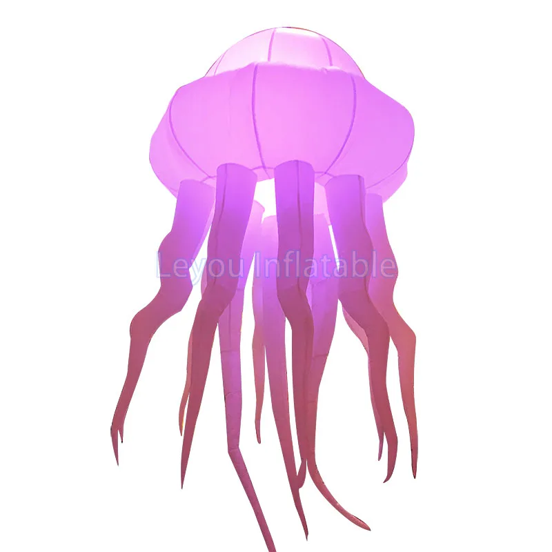 Светящаяся надувная Медуза реквизит для бара осьминог модель океана подвесные