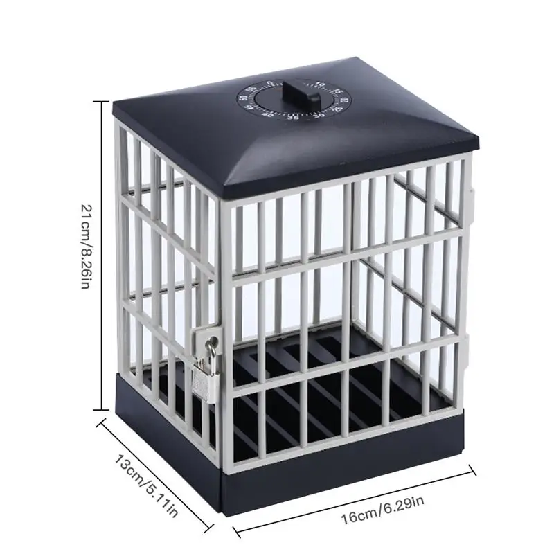 

Portable Lock Up With Timer Mobile Phone Jail Cell Party Lightweight Storage Cage Holder Antistress For Kids Adults Party Play
