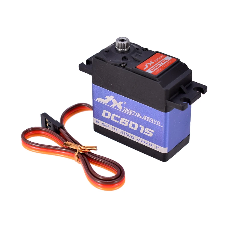 

JX Servo DC6015 15kg 0.1sec 6.6V Aluminium Shell Metal gear Core Digital Standard for RC Car Crawler