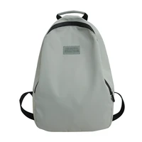 solid color women backpack waterproof nylon travel school bag for teenage unisex students shoulder bags mochila 2020