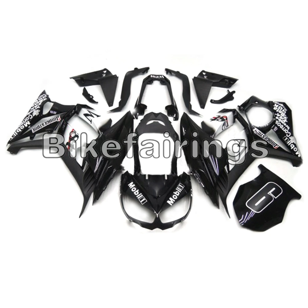 Запад черный белый капоты для Z1000 2010 2011 2012 2013 ABS Пластик Обтекатели Полный
