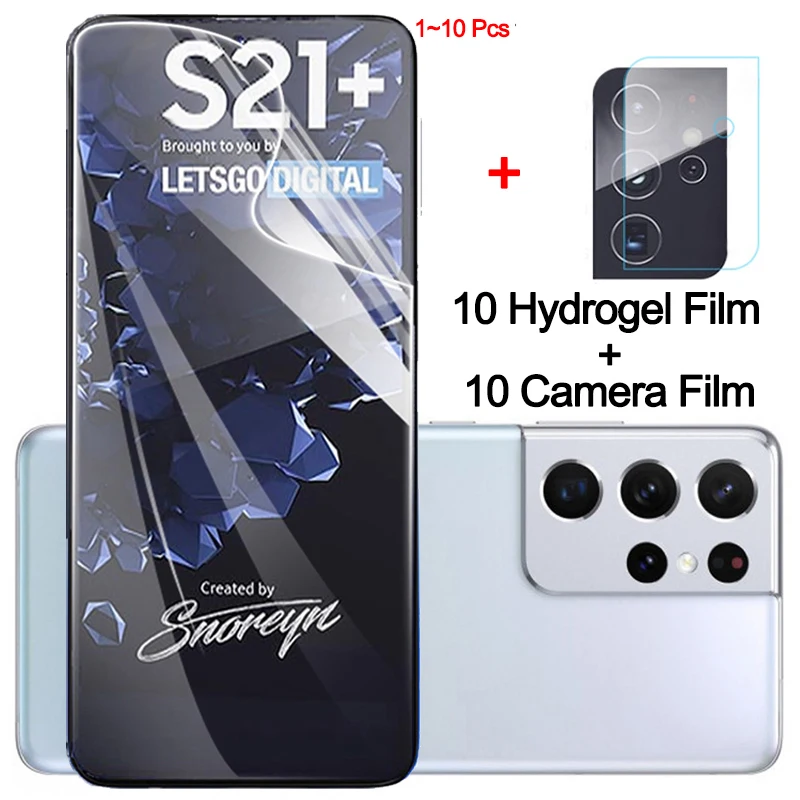 

1-10 pcs,hydrogel film on galaxy s21 plus soft glass s21+ galaxy s22 ultra s21 fe screen protector s 21 plus samsung s21 ultra