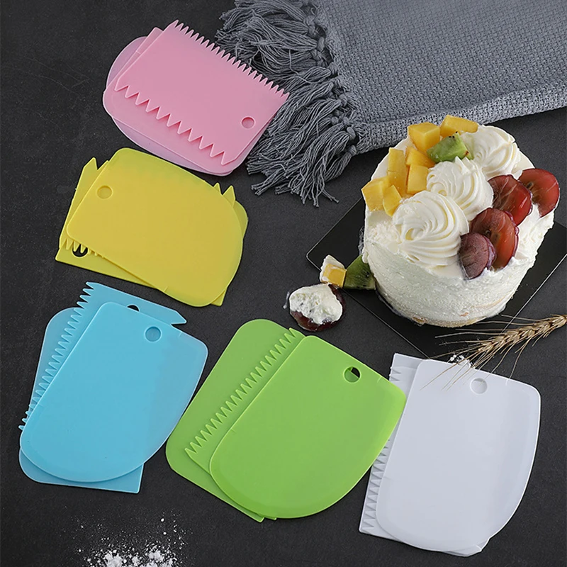 3 шт. для края торта лопатка резак инструмент выпечки пластиковый нож теста