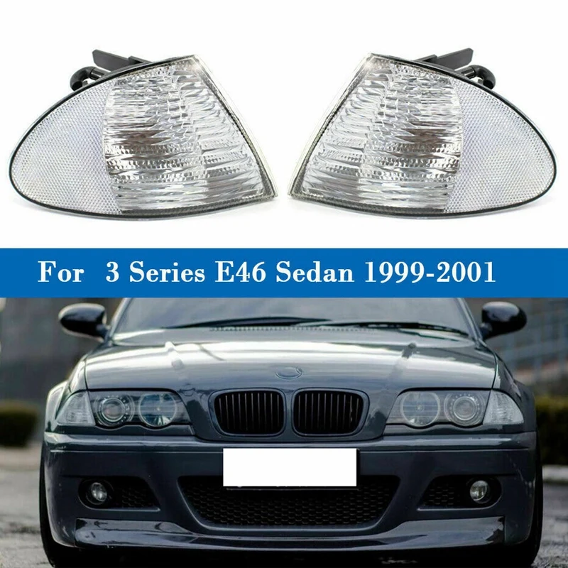 Пара угловых габаритных огней для парка лампы BMW 3 серии E46 1999 2001 седан универсал