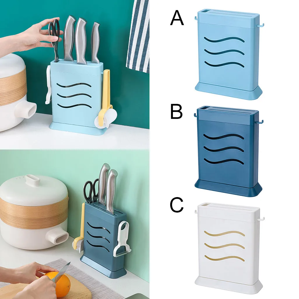 Стойка для кухонных ножей с тремя отверстиями невидимая пустотелая кухня