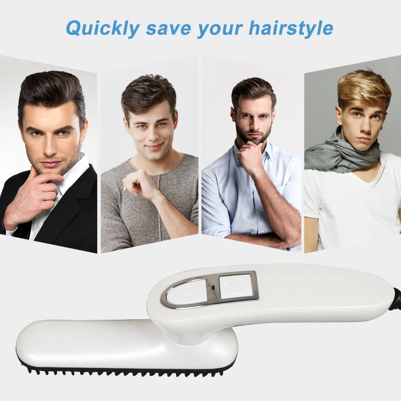 Многофункциональный выпрямитель для бороды мужчин расческа волос