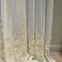 european style curtains for living room and bedroom high end embroidered curtains princess style embroidery curtains customized