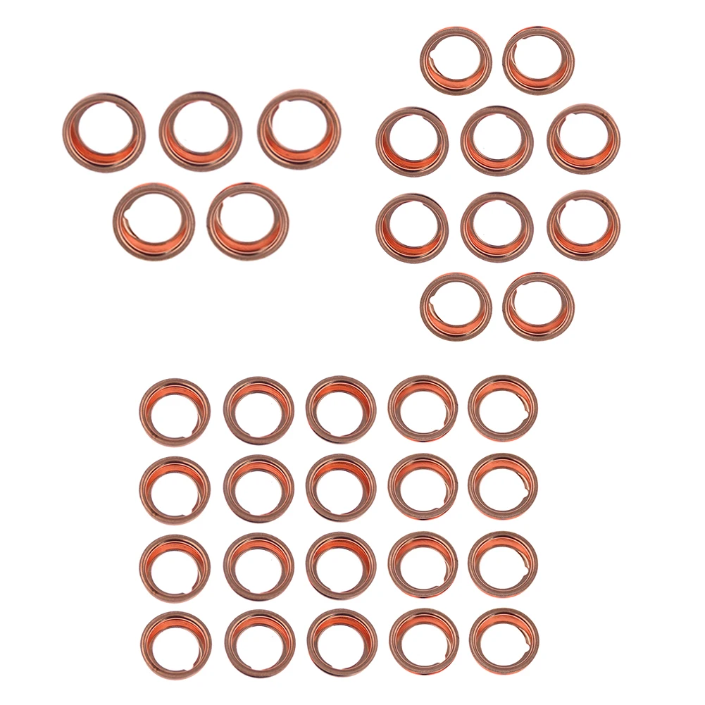 

5/10/20x 40mm Car Oil Pan Gasket Automobile Engine Copper Sump Plug Washer Oil Pan Ring Gaskets for Nissan