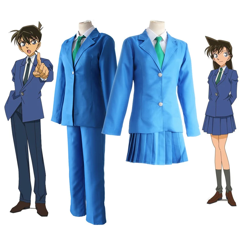 Аниме Детектив Конан Косплей Куду Шиничи Джимми Кудо моури ран Рэйчел Мур Синий