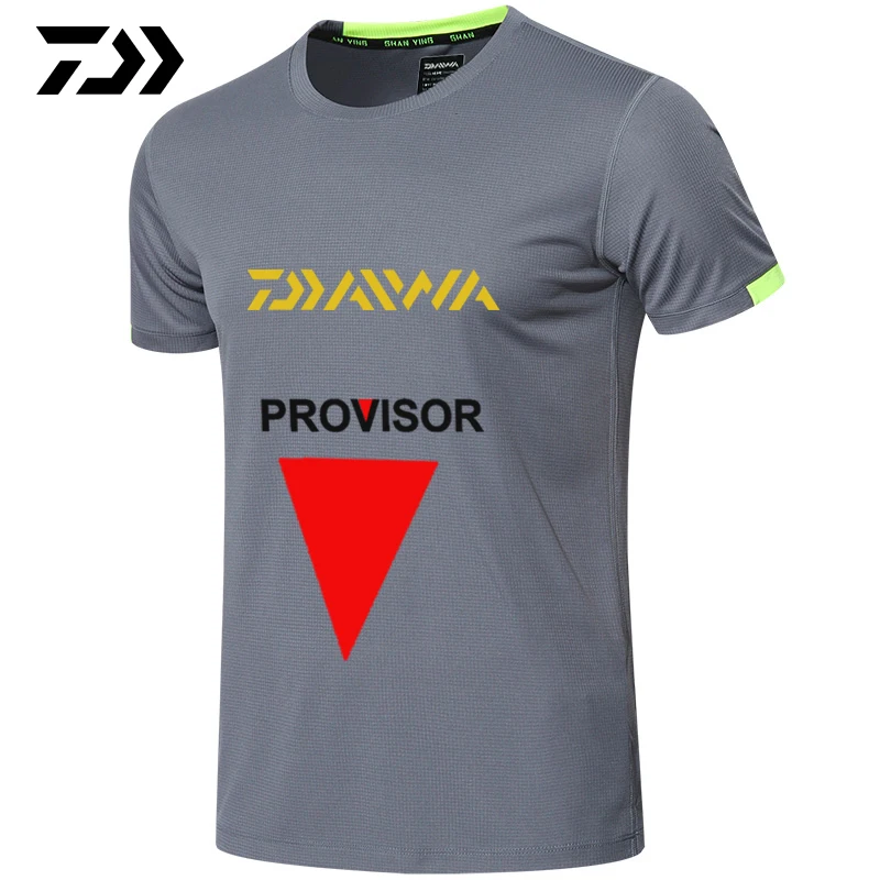 

Daiwa Tshirt Brand New Fishing Tee Quick Dry Breathable Sports Outdoor Men Clothing Fishing Short Sleeve Top Fishing Tshirt