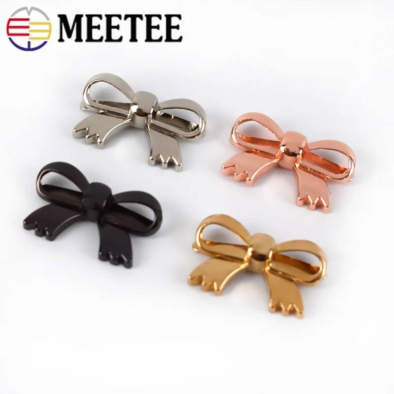 Meetee/4 шт. 29x18 мм с бантиком металлической пряжкой металлическим покрытием для