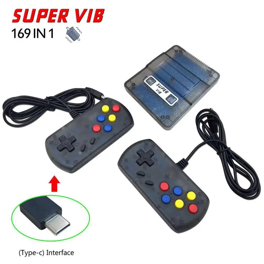Новый супер вибрирующий 8 бит 169 в 1 ТВ SNES игровой автомат красный и белый станок