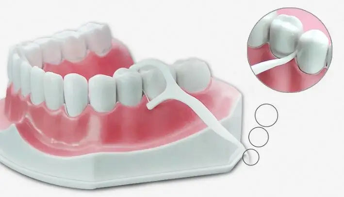 50 шт. зубная нить зубочистки чистка зубов уход за полостью рта|Держатель зубной