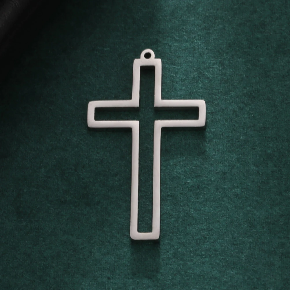 

Eueavan 5pcs/lot Stainless Steel Charms for Jewelry Making Religious Charm Pendant for Necklace Men Women DIY Accessories 2023