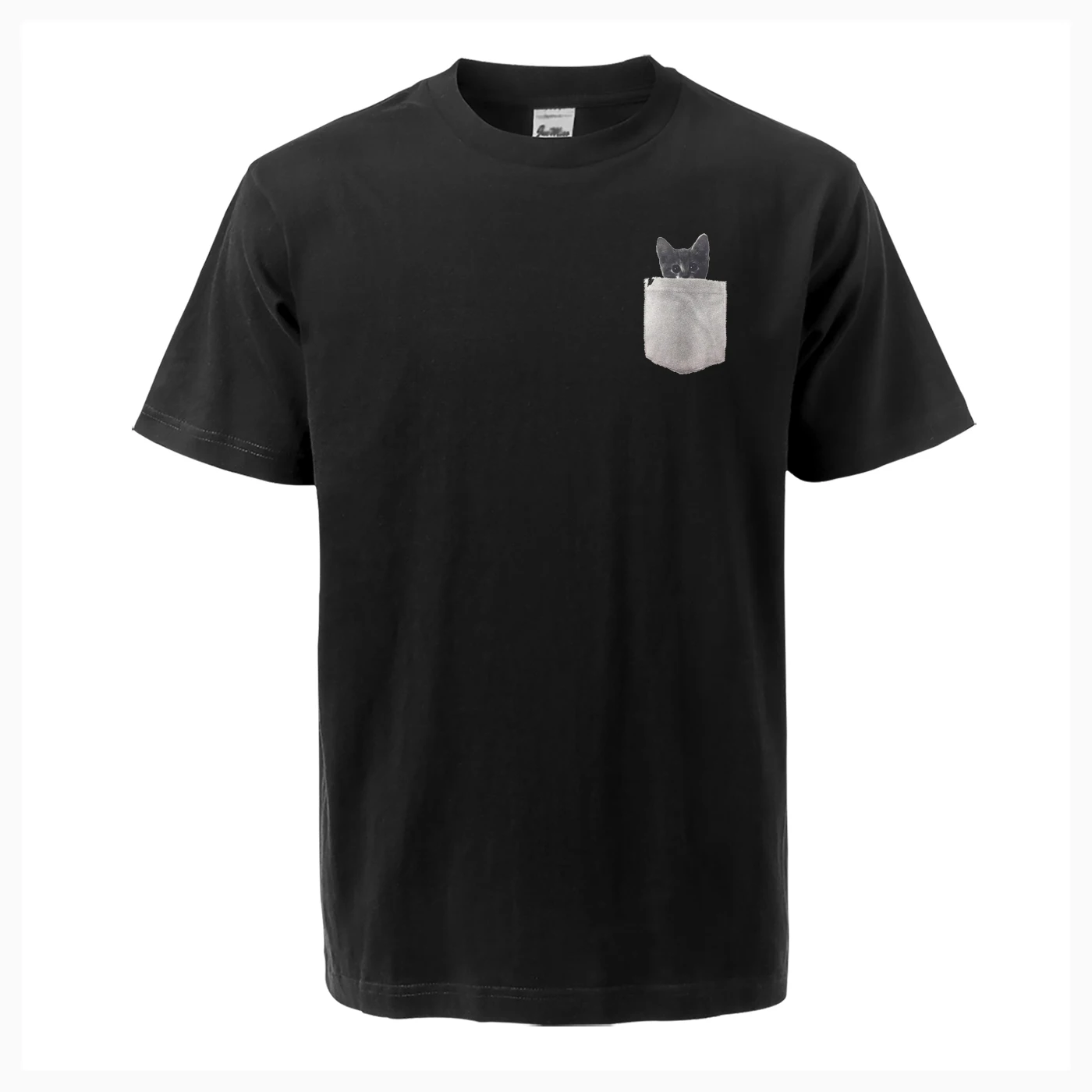 Мужская футболка Kawaii повседневная хлопковая с коротким рукавом и рисунком