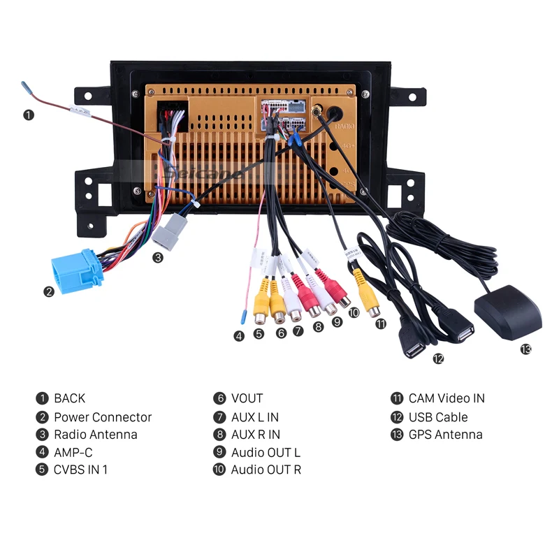 Seicane 2DIN Android 8 1 7-дюймовый Головной блок для SUZUKI GRAND VITARA 2005 2006 2007-2015 Радио Аудио