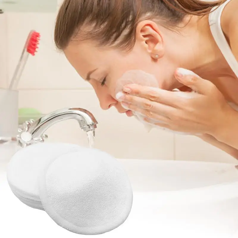 Бамбуковые ватные диски 10/15/20 шт. многоразовые для макияжа средство снятия лица