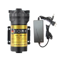 400 gpd diaphragm booster pump 24v high pressure pump water purifier parts for water reverse osmosis system aquarium water pump