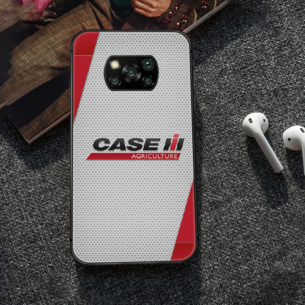 

CASE IH Tractor brand Phone case Cover Hull For Xiaomi Mi A2 A3 8 9 9T Note 10 Se Lite Pro black Shell Pretty Back Painting