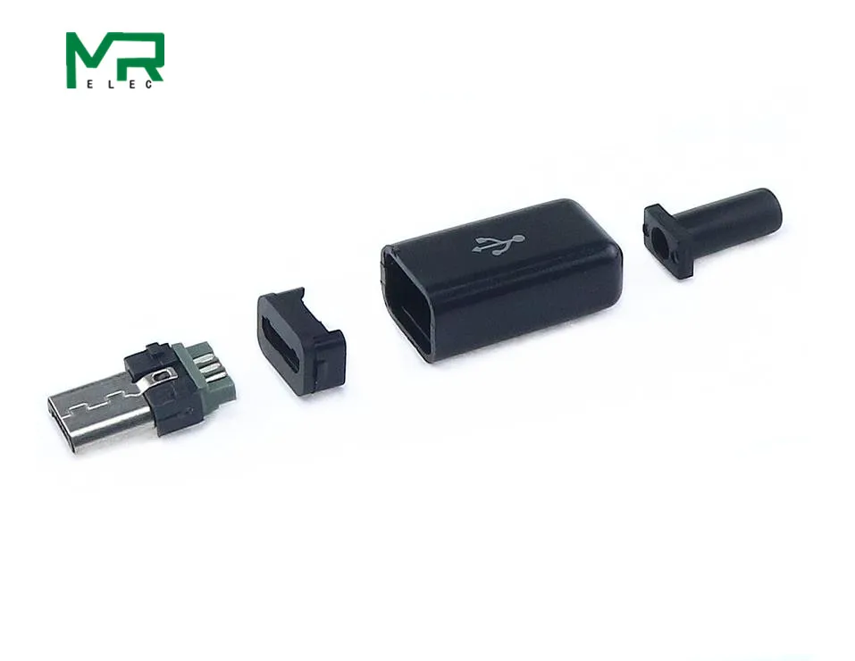 USB Мужской 5P сварочный штекер DIY аксессуары для линии передачи данных интерфейс с пластиковый чехол