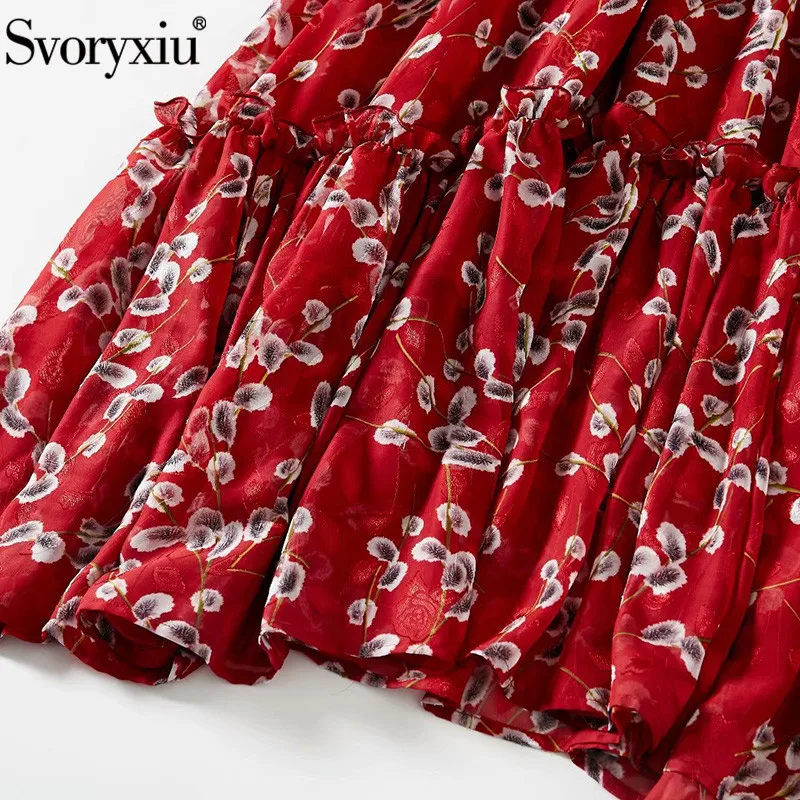 Svoryxiu Designer Summer Flower Print Beach Holiday Long Dress Women's Elastic Waist Plus Size Sleeveless Maxi Dresses Vestdios | Женская