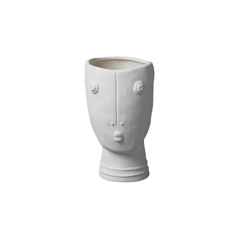 

Nordic Creative Ceramics Abstract Body Art Face Sculpture Flower Pot Living Room TV Cabinet Home Decorat Ornaments