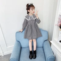 girl dress kids baby%c2%a0gown 2021 plaid spring autumn toddler formal party outfits%c2%a0sport teenagers dresses%c2%a0cotton children clothing