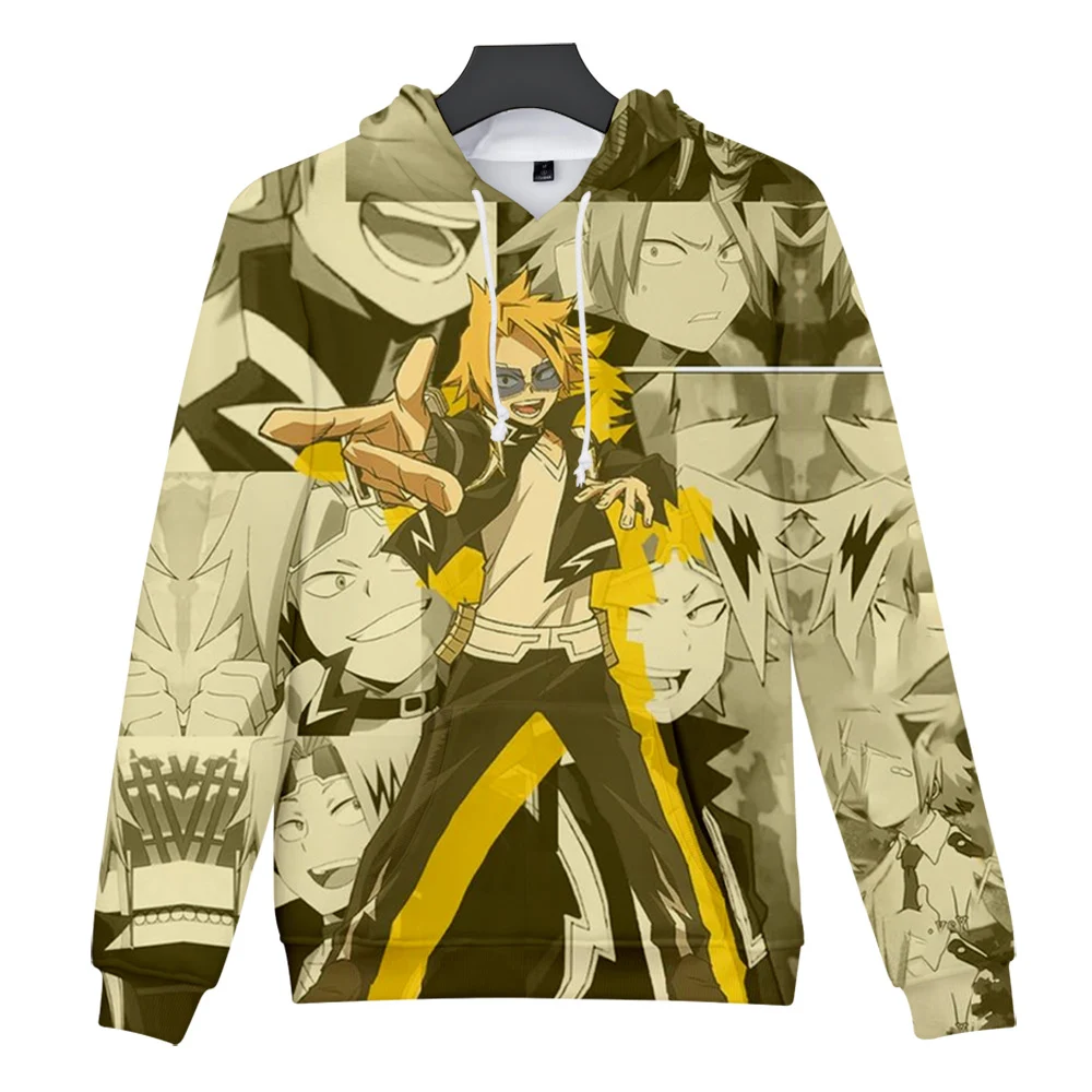 

Anime My Hero Academia Hoodies Denki Kaminari Sweatshirts 3D Print Boy Girl Children Hoody Harajuku Tracksuit Men-Pullovers