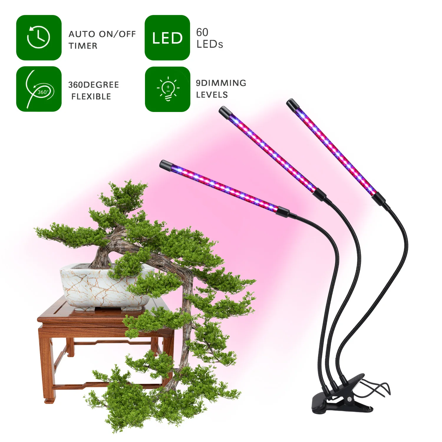 

1~4 Head LED Grow Light USB Phyto Lamp Full Spectrum Fitolampy with Control for Plants Seedlings Flower Indoor Fitolamp Grow Box