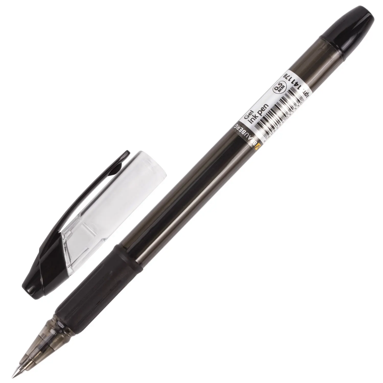 Gelery handle with Merper Brauberg &quotSamurai&quot Black Case Toned Knot 0 5 mm Line letter 0.35 141178 (6 pcs) | Канцтовары для
