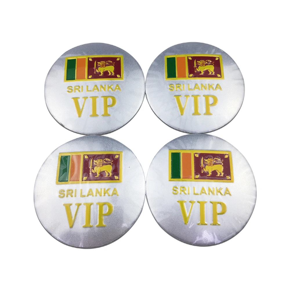 Флаг Шри Ланки эмблема значок колпачки на ступицу колеса автомобиля наклейка для