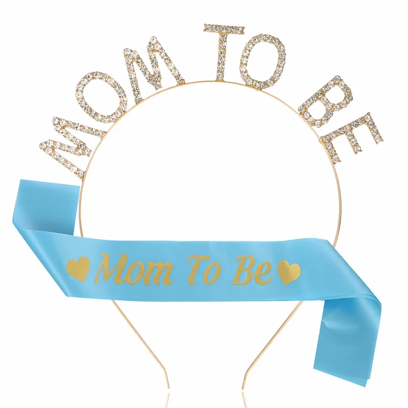 Атласный пояс на плечо с надписью Mom to Be Crown | Дом и сад
