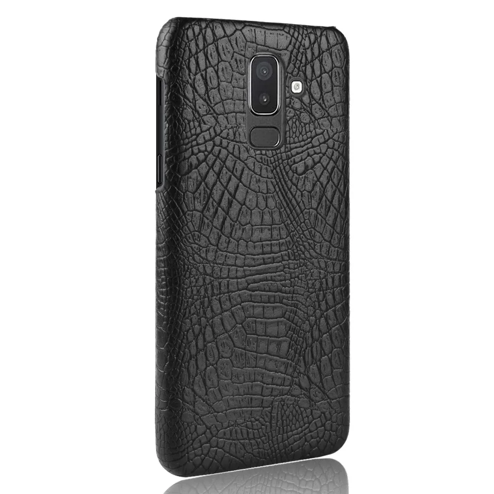Чехол-накладка для Samsung Galaxy A6 A8 J4 J6 Plus J2 Pro J3 J7 J8 A9 A7 2018 A750 A6S кожа под крокодиловую