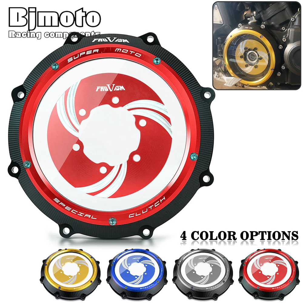 

For Yamaha VMAX V-MAX V MAX 1700 2009-2020 CNC Racing Clear Clutch Cover & Spring Retainer R Motorcycle VMAX1700 2020 2019 2018