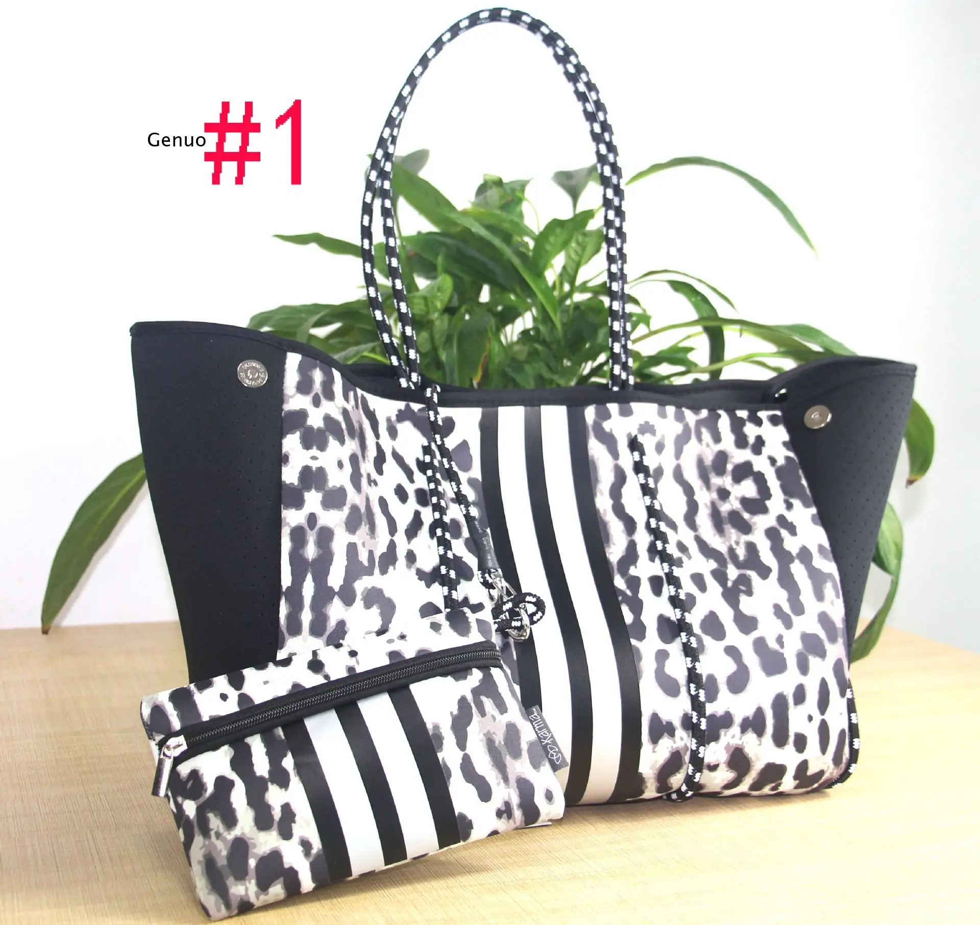 

Spain Women Luxury Shoulder Bag Large Neoprene Light Female Travel Beach Holiday Handbags